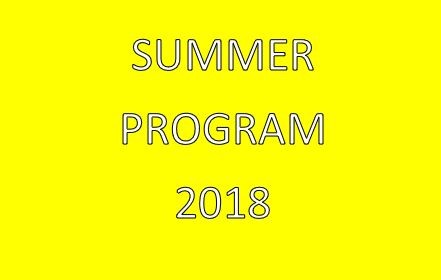 2018 Summer Program